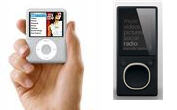 comparing ipod zune