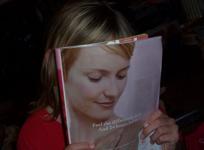 Magazine face covering real face Magazine face covering real face