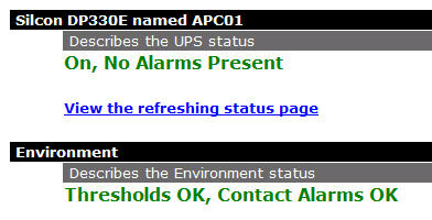 Refreshing status page Refreshing status page