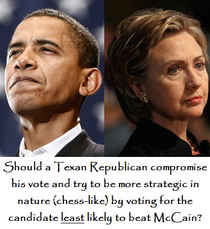 obama or clinton in texas for texas republicans