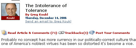 Tolerance Article
